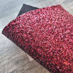 Burgundy/Wine Ultra Chunky Glitter Fabric