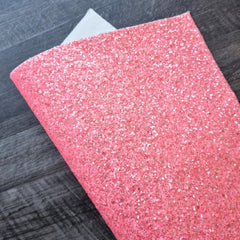 Crystal Hot Pink Chunky Glitter Fabric