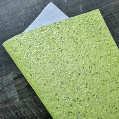 Crystal Yellow Chunky Glitter Fabric