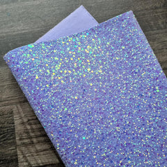 Frosted Lilac Ultra Chunky Glitter Fabric