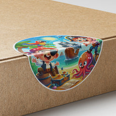 Pirate 2 Circle Stickers