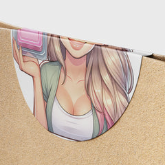 Blonde Hair Woman Wax Melt Avatar 4 Circle Stickers