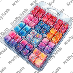 Wax Melt Clamshell 6 Digital Design