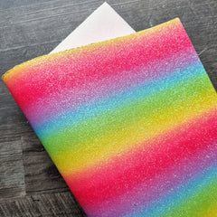 Rainbow Fizz Fine Glitter Fabric