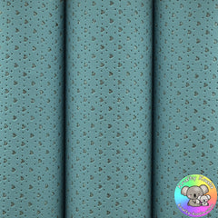 Baby Blue Hearts Leatherette