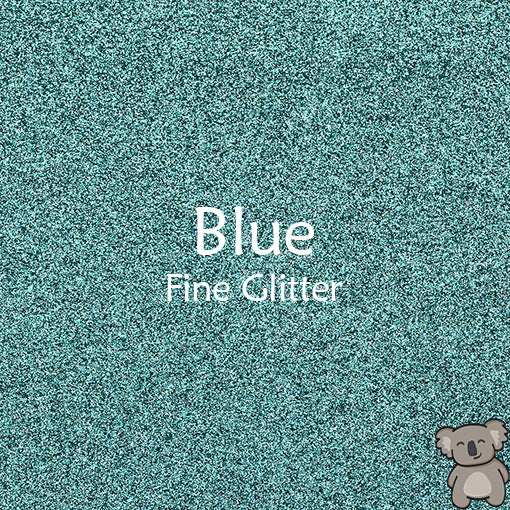 Blue Fine Glitter Fabric