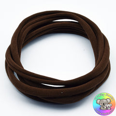 Chocolate Brown Nylon Headbands