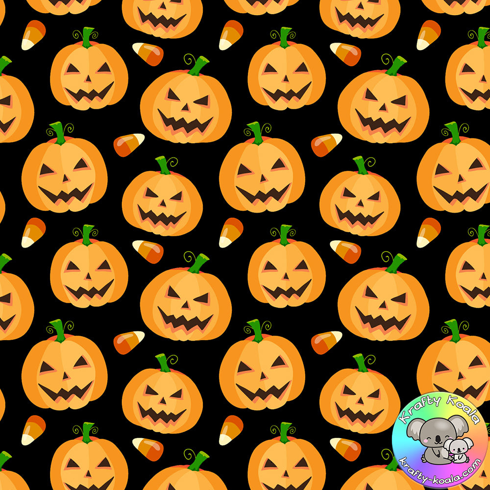 Halloween Pumpkins 2 Fabric