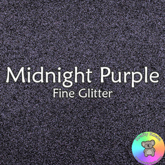 Midnight Purple Fine Glitter Fabric