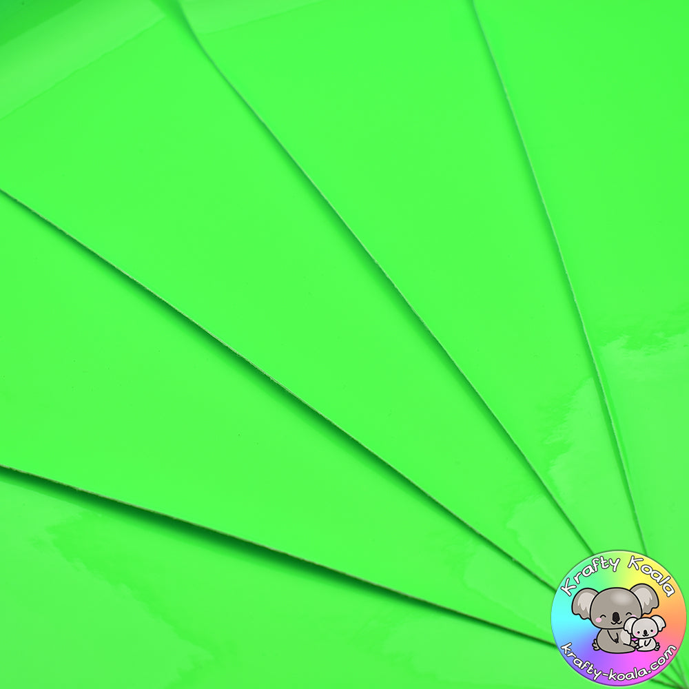 Neon Green Smooth Leatherette