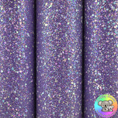 Purple Gemstones Chunky Glitter Fabric
