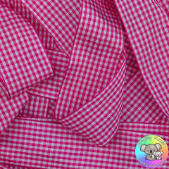 Raspberry Rose Gingham Ribbon