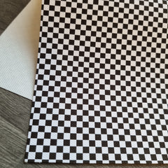 Black Checkerboard Fabric