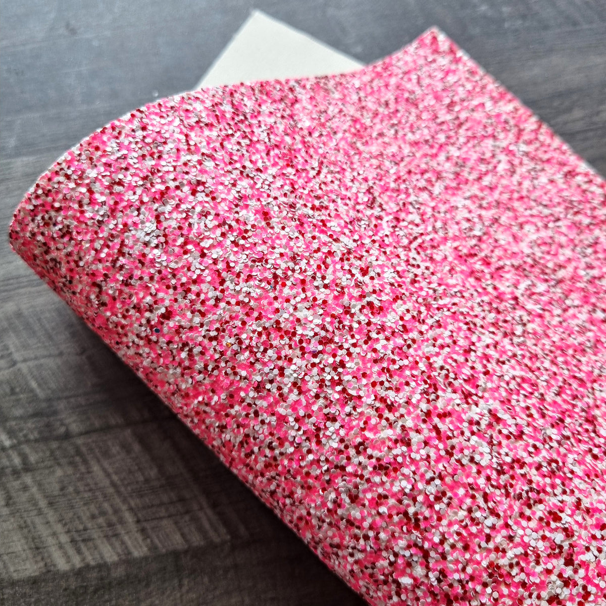 Cherry Bakewell Chunky Glitter Fabric