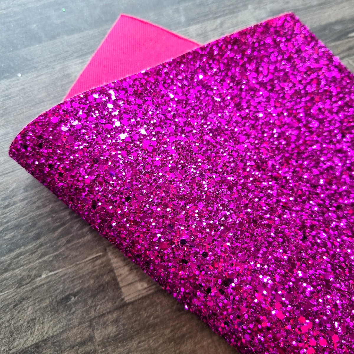 Fuchsia Ultra Chunky Glitter Fabric