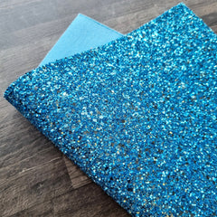 Blue Ultra Chunky Glitter Fabric