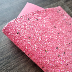 Pink Sequin Chunky Glitter Fabric