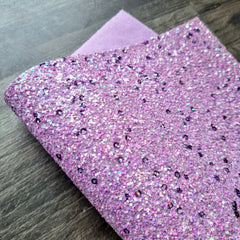 Purple Sequin Chunky Glitter Fabric