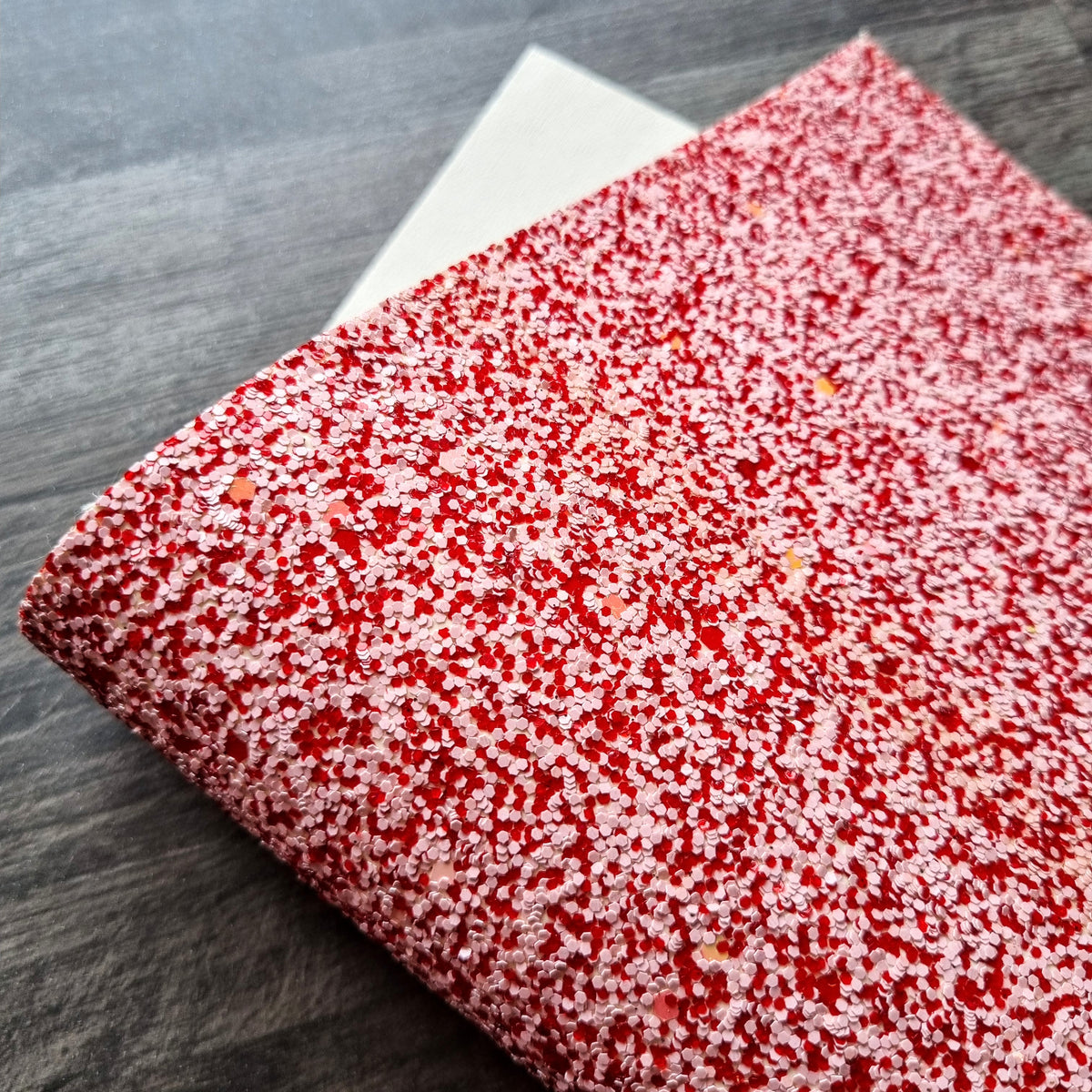 Strawberry Cheesecake Chunky Glitter Fabric