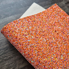 Pumpkin Chunky Glitter Fabric