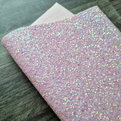 Frosted Pink Ultra Chunky Glitter Fabric