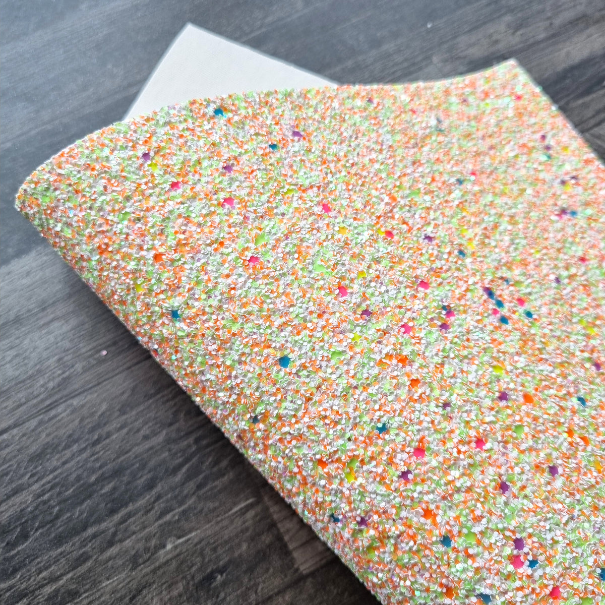 Citrus Candy Chunky Glitter Fabric