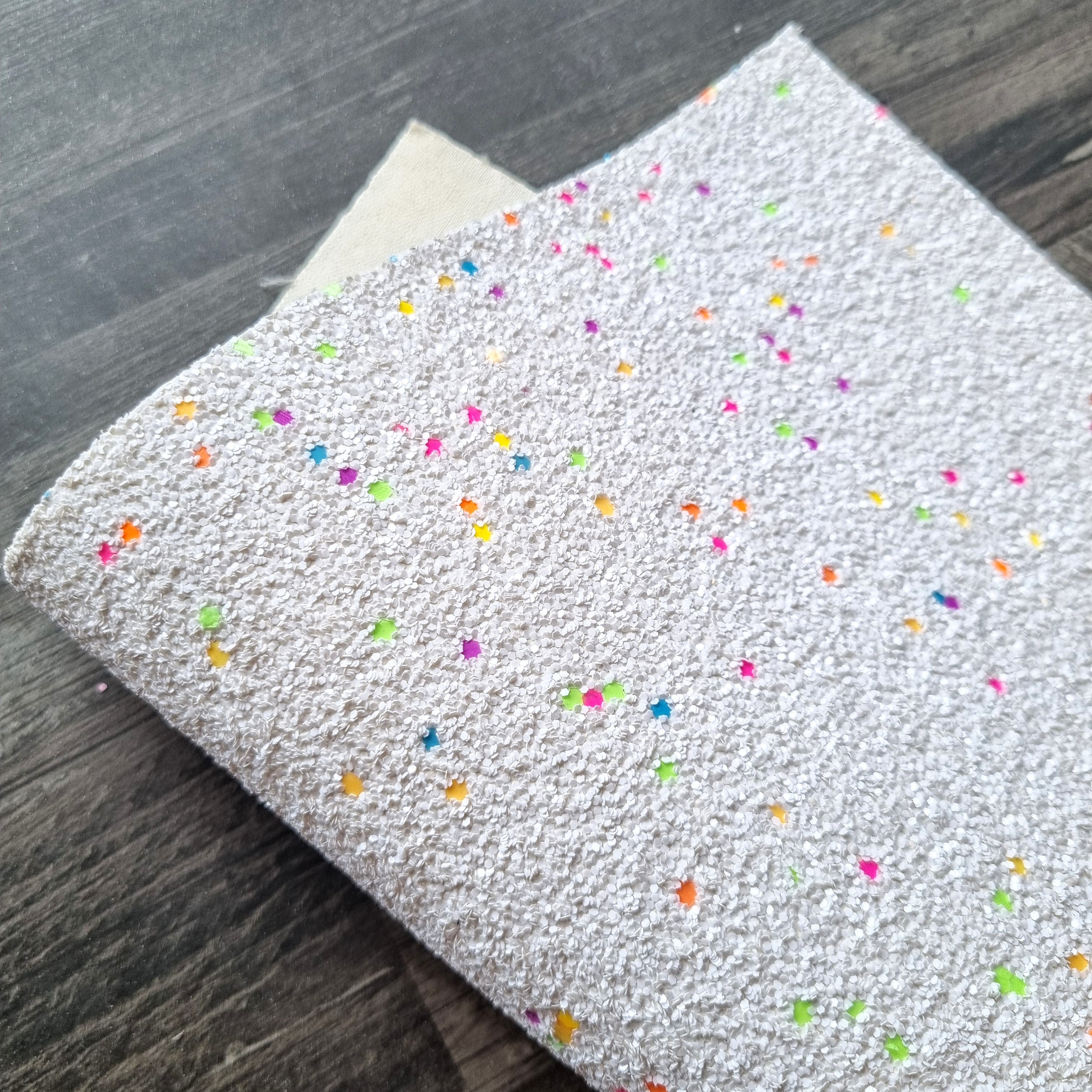 Popping Candy Chunky Glitter Fabric