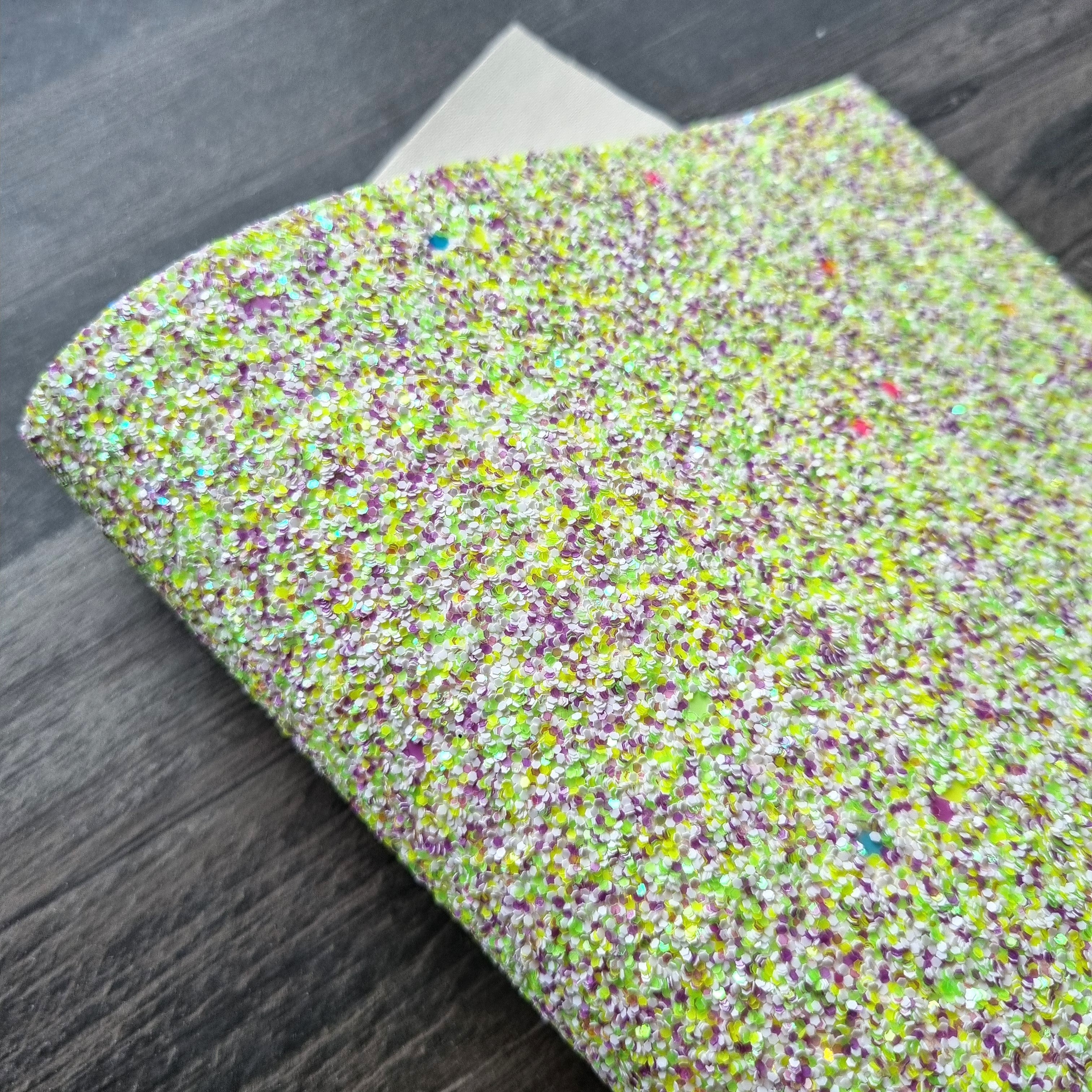 Sour Candy Chunky Glitter Fabric