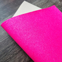 Neon Pink Fine Glitter Fabric