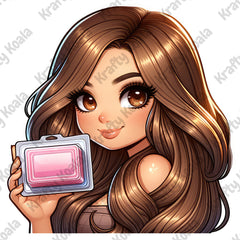 Brown Hair Woman Wax Melt Avatar 2 Digital Design