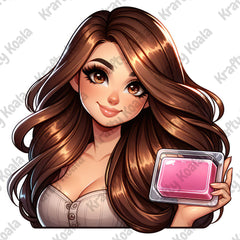 Brown Hair Woman Wax Melt Avatar 3 Digital Design