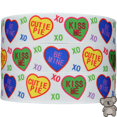 Love Hearts - Patterned Grosgrain Ribbon