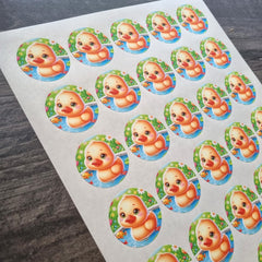 Duck Circle Stickers