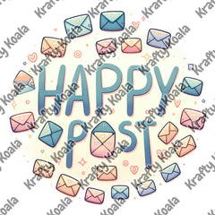 Happy Post 1 Circle Digital Design