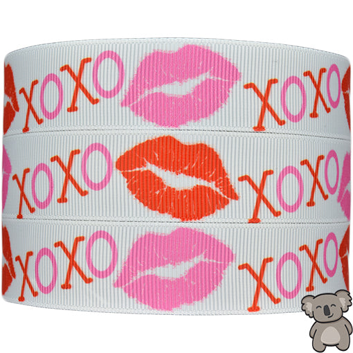 Kisses - Patterned Grosgrain Ribbon