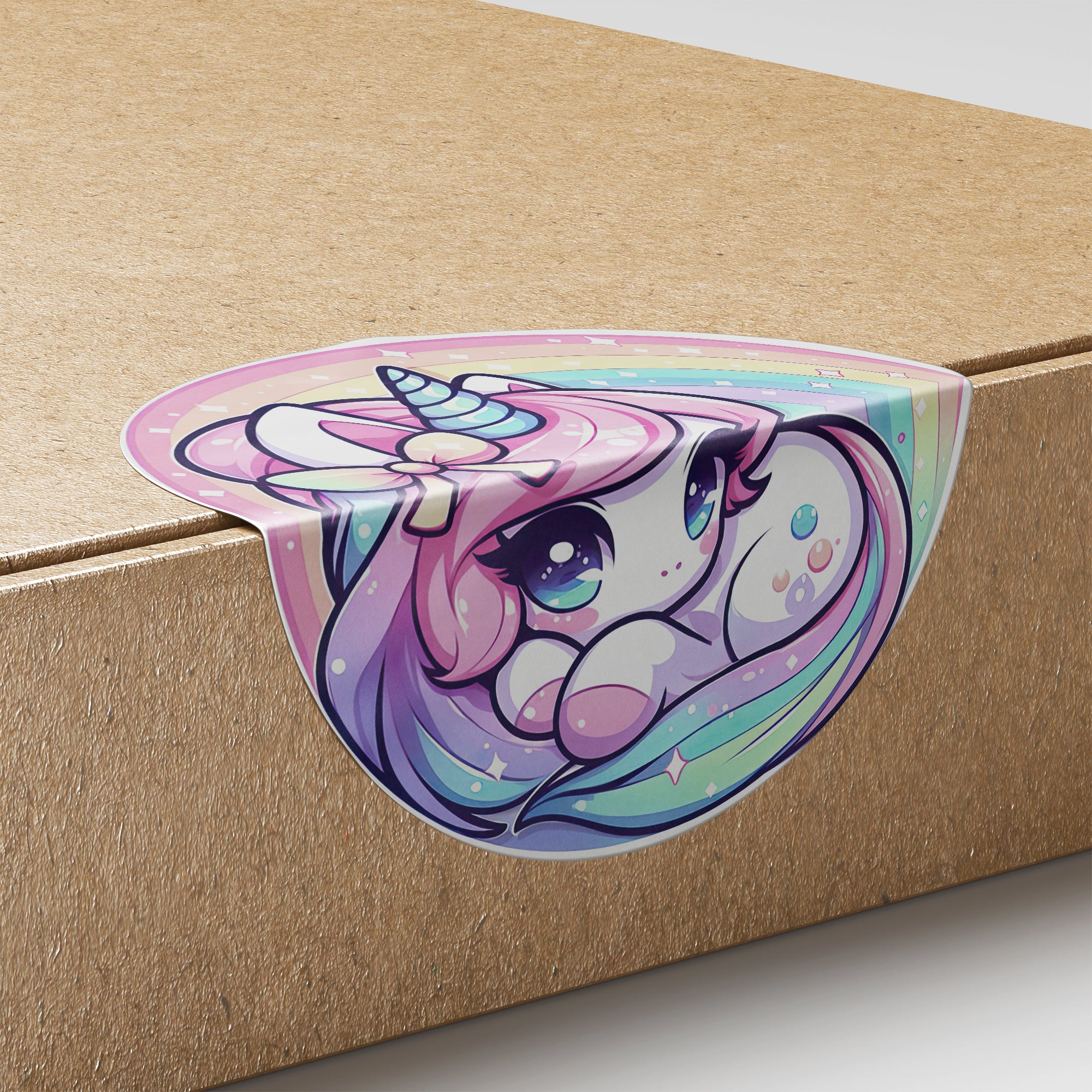 Unicorn 1 Circle Stickers