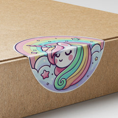 Unicorn 2 Circle Stickers