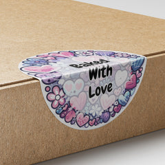 Baked With Love 1 Circle Stickers