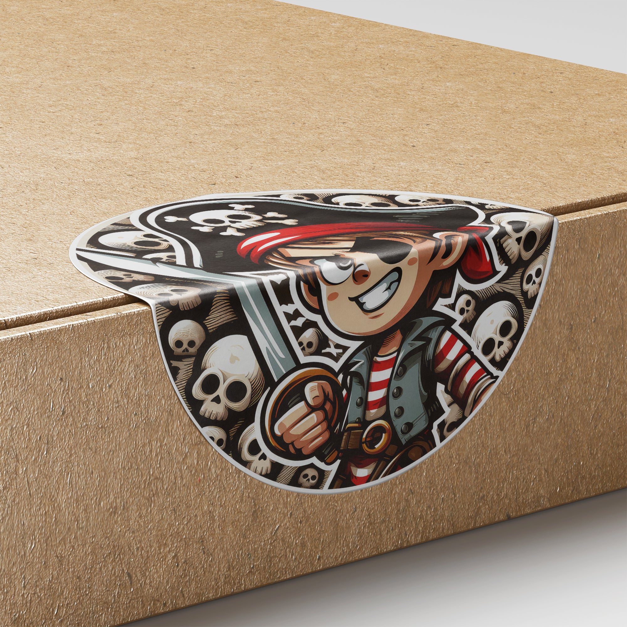 Pirate 1 Circle Stickers