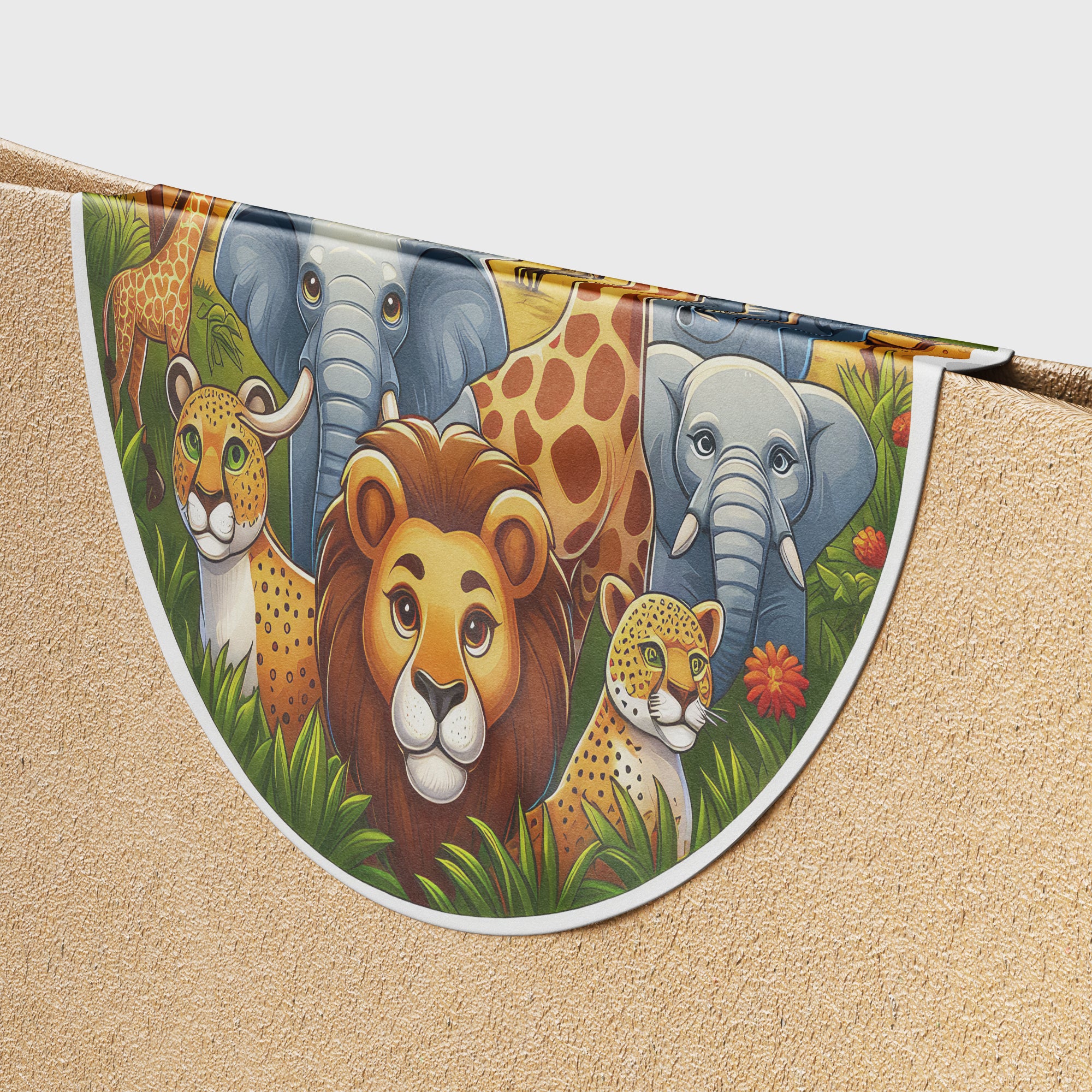 Safari Animals 2 Circle Stickers