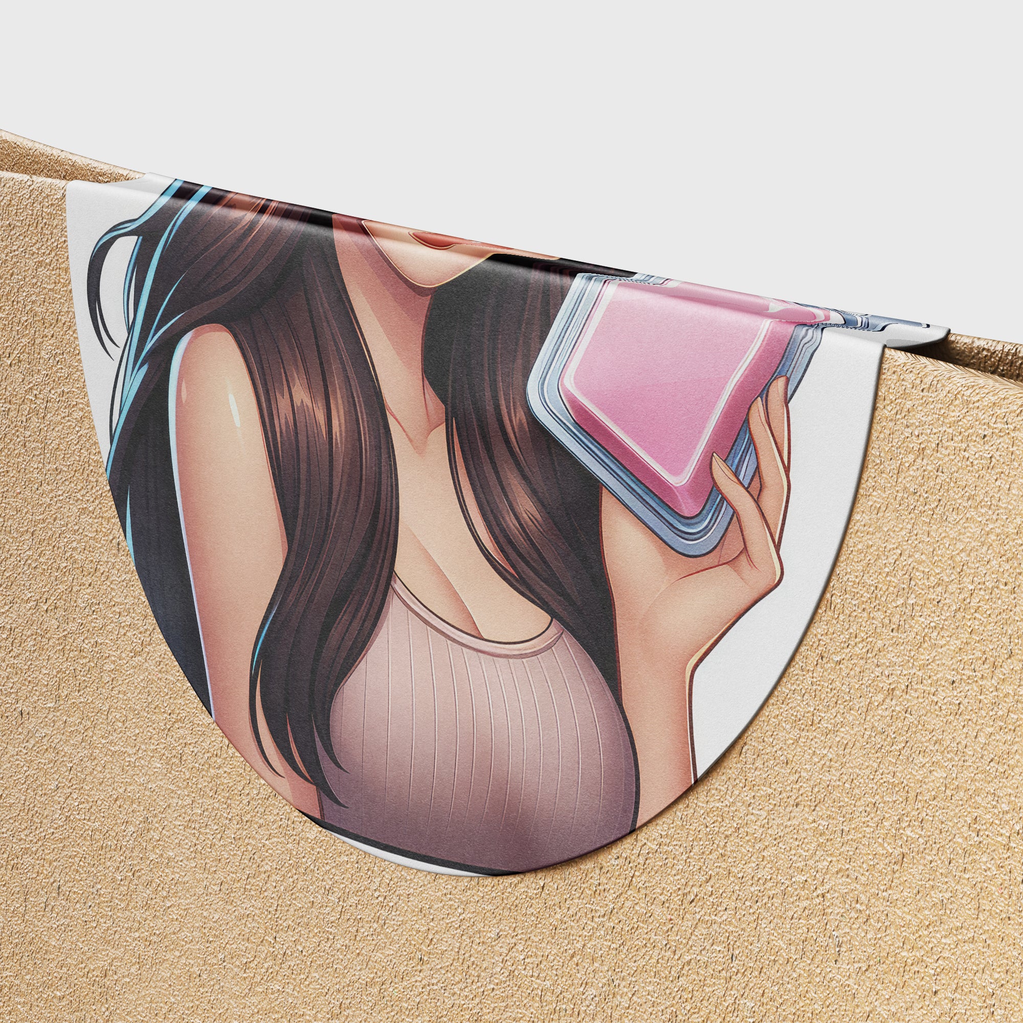 Brown Hair Woman Wax Melt Avatar 1 Circle Stickers