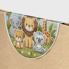 Safari Animals 1 Circle Stickers