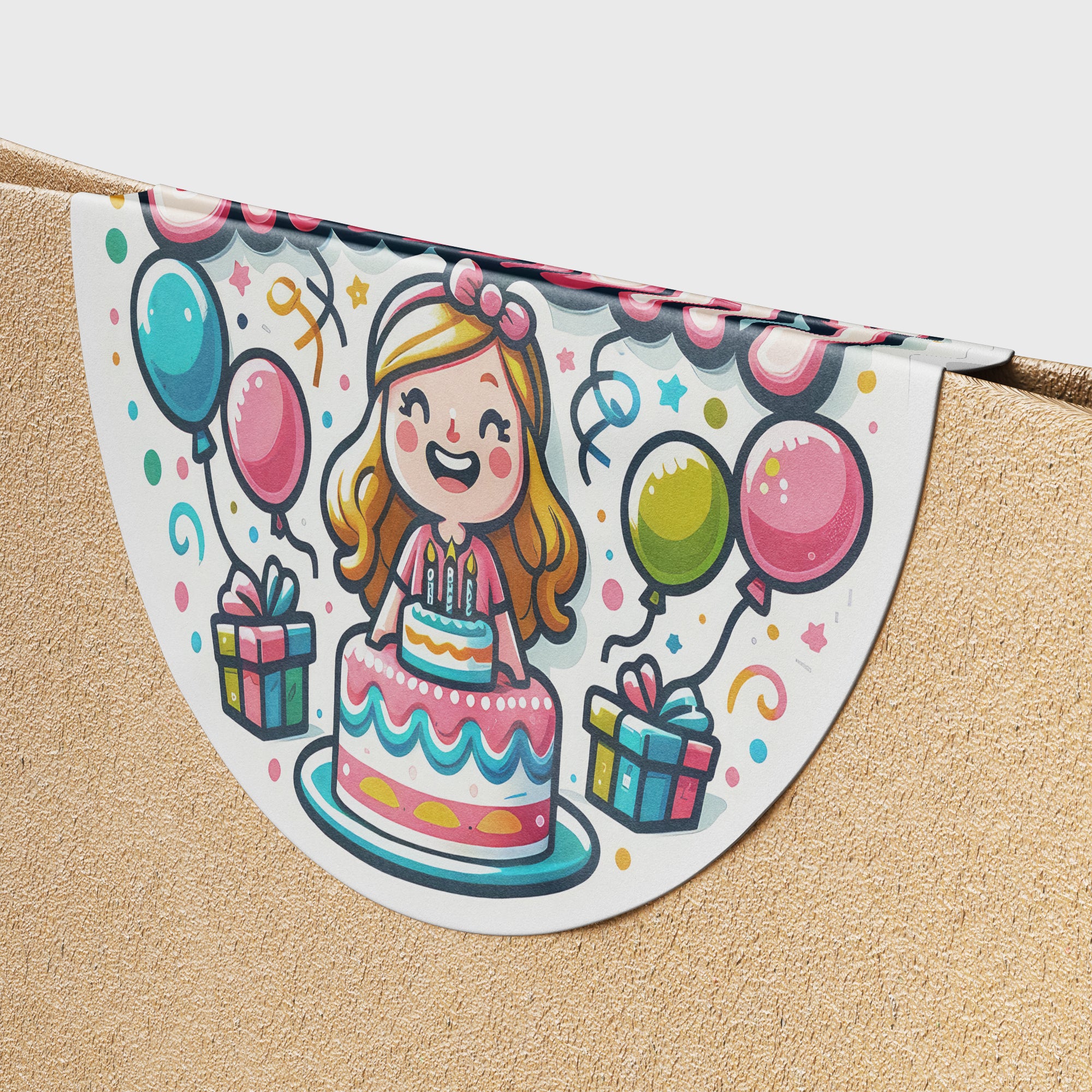 Happy Birthday 1 Circle Stickers