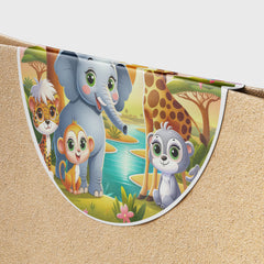 Safari Animals 3 Circle Stickers