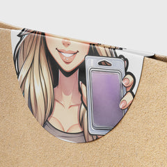 Blonde Hair Woman Wax Melt Avatar 5 Circle Stickers