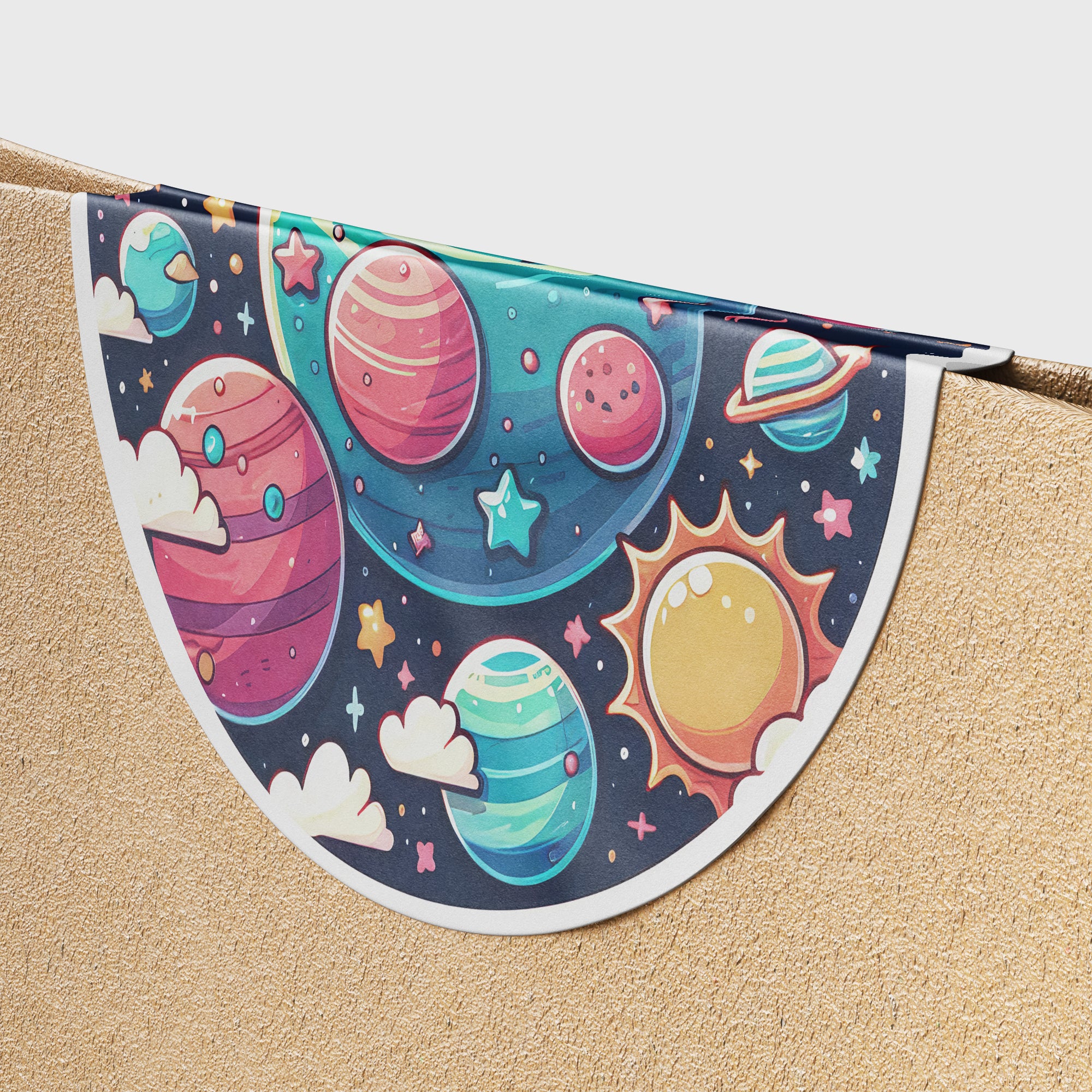 Planets 3 Circle Stickers