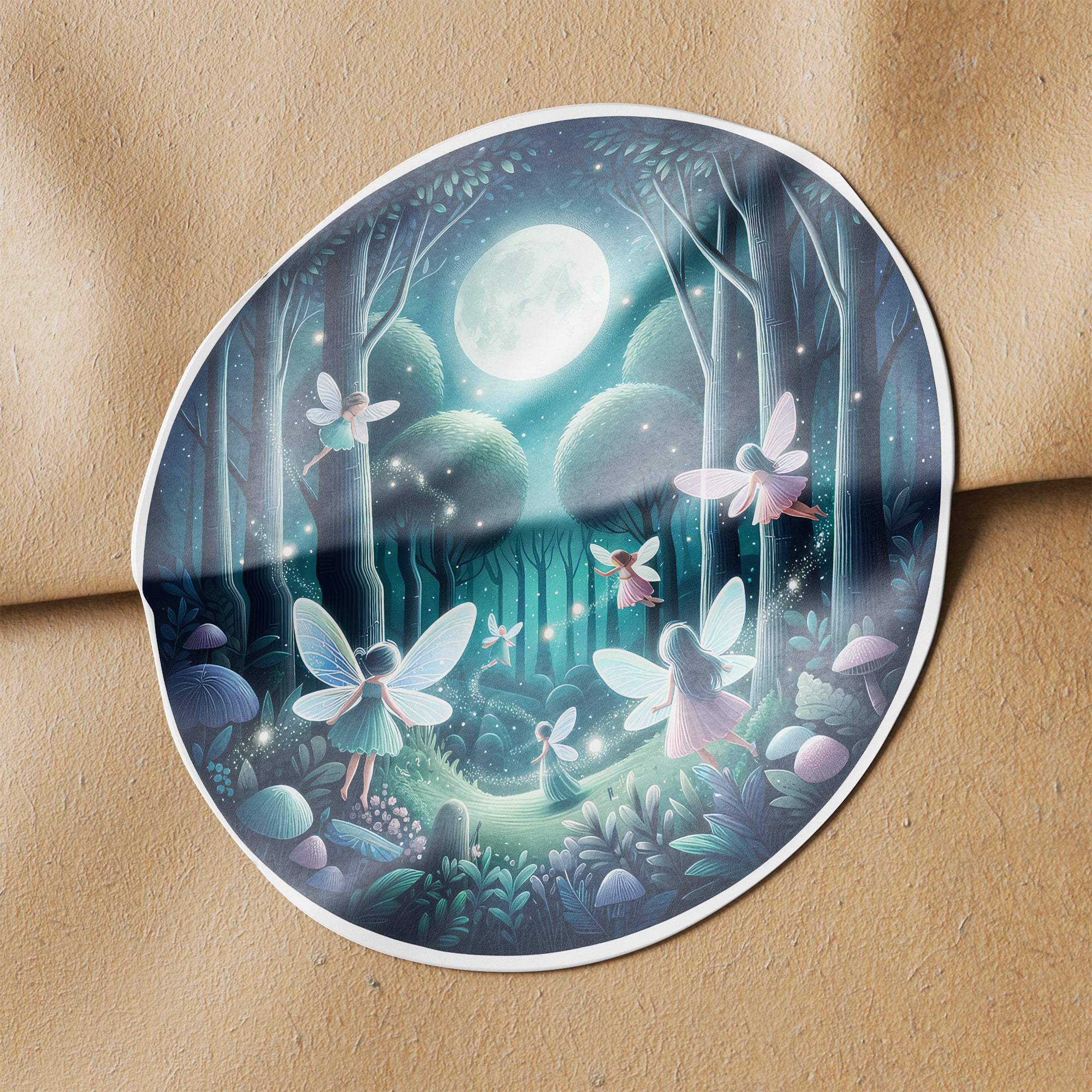 Fairies 1 Circle Stickers