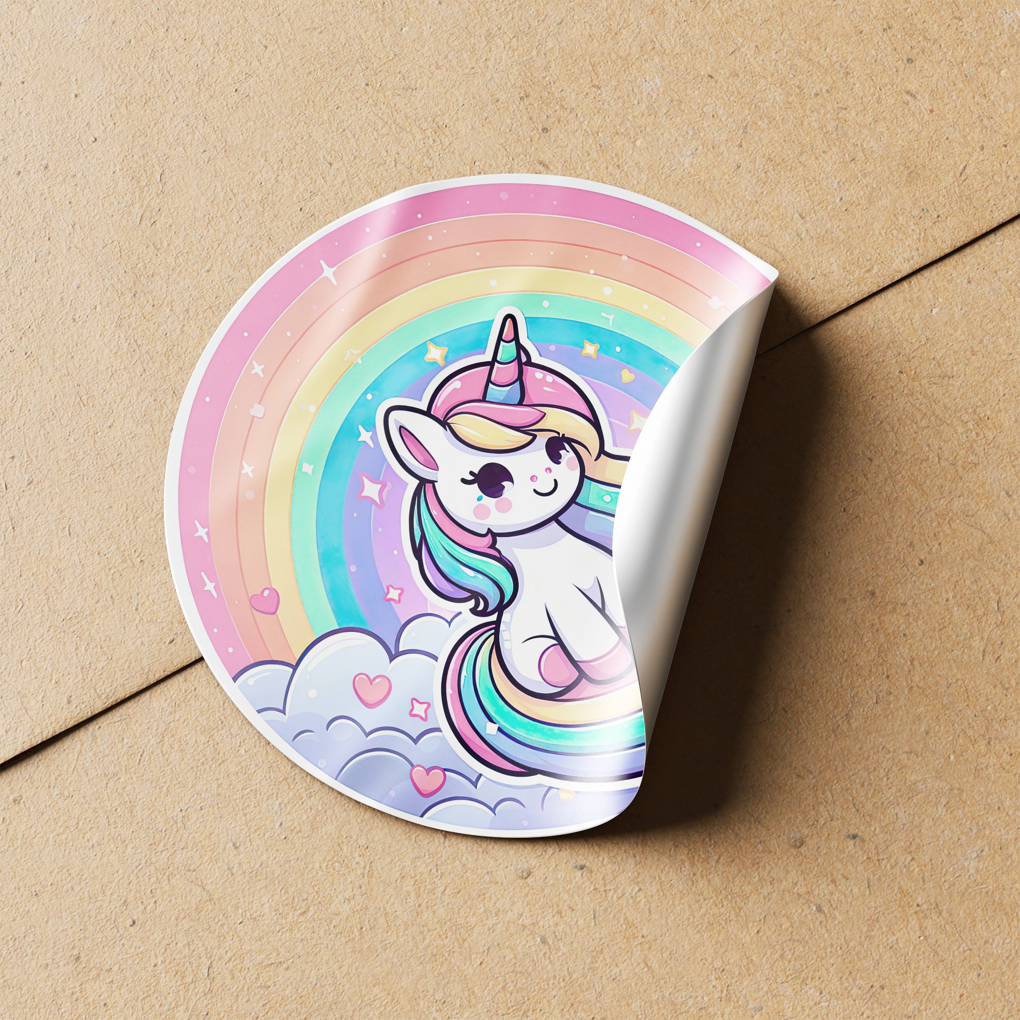 Unicorn 3 Circle Stickers