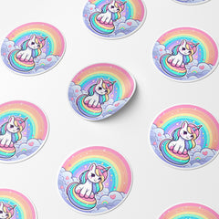 Unicorn 3 Circle Stickers