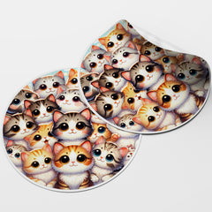 Cats 3 Circle Stickers